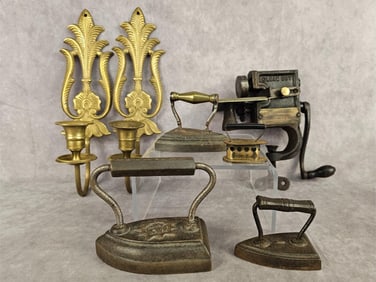 Cast Iron & Brass Lot