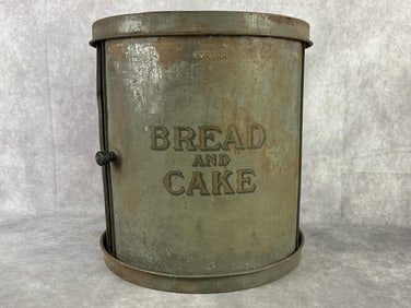 Antique Metal Bread & Cake Tin