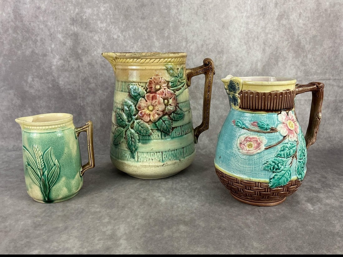 Antique Majolica Pitchers (1 of 16)