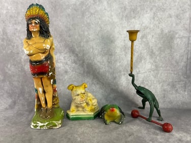 Chalk wear and Metal Candle Holder