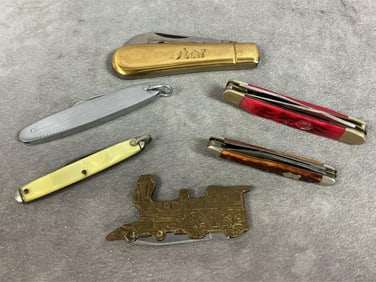 Six Collectible Pocket Knives