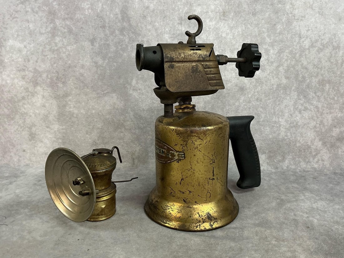 Vintage Craftsman Blowtorch & Miner’s Lamp (1 of 9)