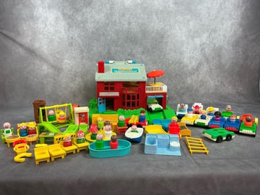 Large lot of Little People Accessories & House