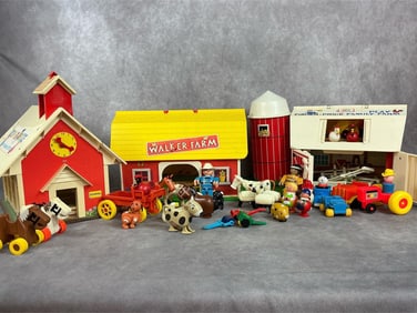 Ohio Art and Fisher Price Farms & Schoolhouse