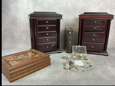 Jewelry, Jewelry Boxes and Coins