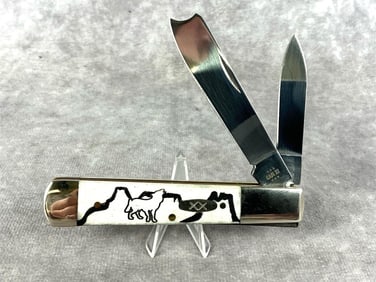 Case XX David Yellowhorse Native Reflections Smooth Razor Knife