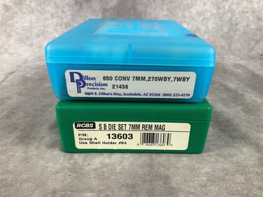RCBS Reloading Die Set 7mm Rem Mag with Dillon Conversion Kit