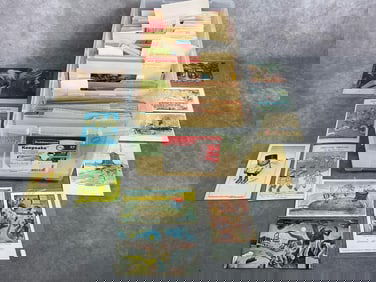 Early to mid century postcards. Variety of vintage postcards including holidays, fantasy and comics.