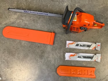 460 Rancher 24 Inch Blade, 60CC 3.62 HP. Used, operating and in Good Condition. With Bar Chain