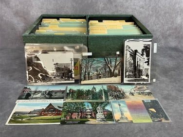 Approximately 500 local interest Virginia postcards from various time periods, circulated and non.