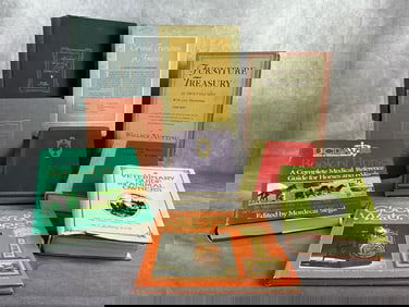 Mid 20th century lot of nine books including two double sets. Including Historic Houses of Early