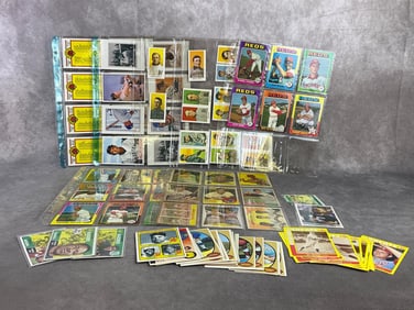 Multi sports cards from 1970s and 1980s including baseball and football. All in good condition.