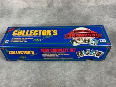 1989 set. The Collectors Complete Set of 800 premier edition baseball cards. Opened and contents not