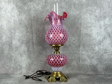 Fenton Electrified Lamp