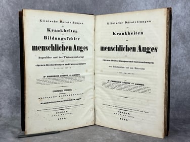 Illustrated German Antiquarian Ophthalmology Book
