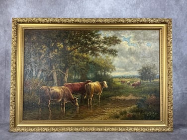 Herman Rohde Landscape Oil Painting