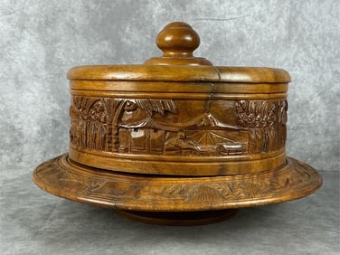 Monkey Pod Cake Stand & Dome