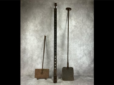 Early American Wrought Iron Hearth Cooking Tools