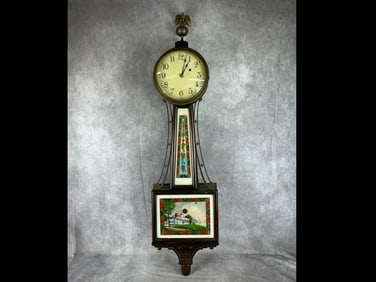 Herschede Banjo Mount Vernon Wall Clock