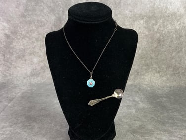 Sterling Silver Necklace & Brooch