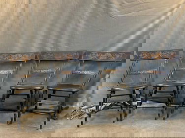 Set of Four Classical Late Federal American "Fancy Chairs"