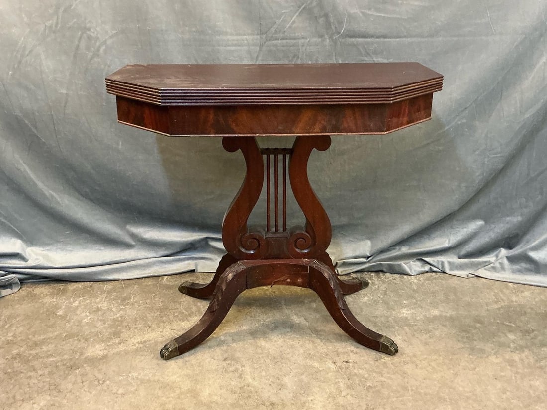 Duncan Phyfe Style Card Table (1 of 10)