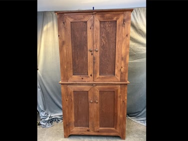 Two Part Pine Cupboard