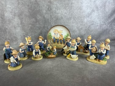 Denim Days Figurines & Plate