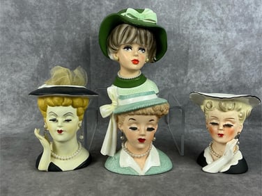 Lady Head Vases