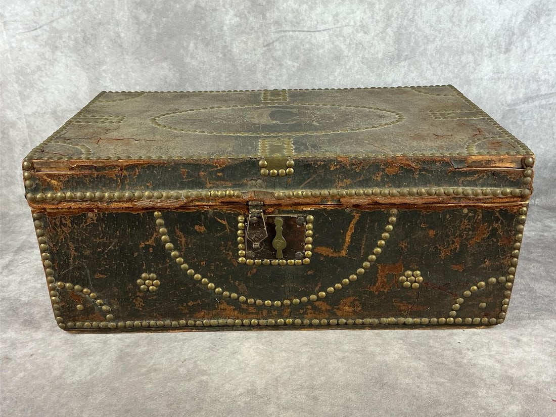 Leather Travel Trunk (1 of 14)