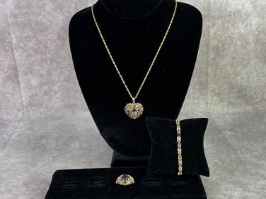 Gold Tone Sterling Silver