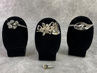 Sterling Silver Brooches