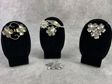 Sterling Silver Brooches