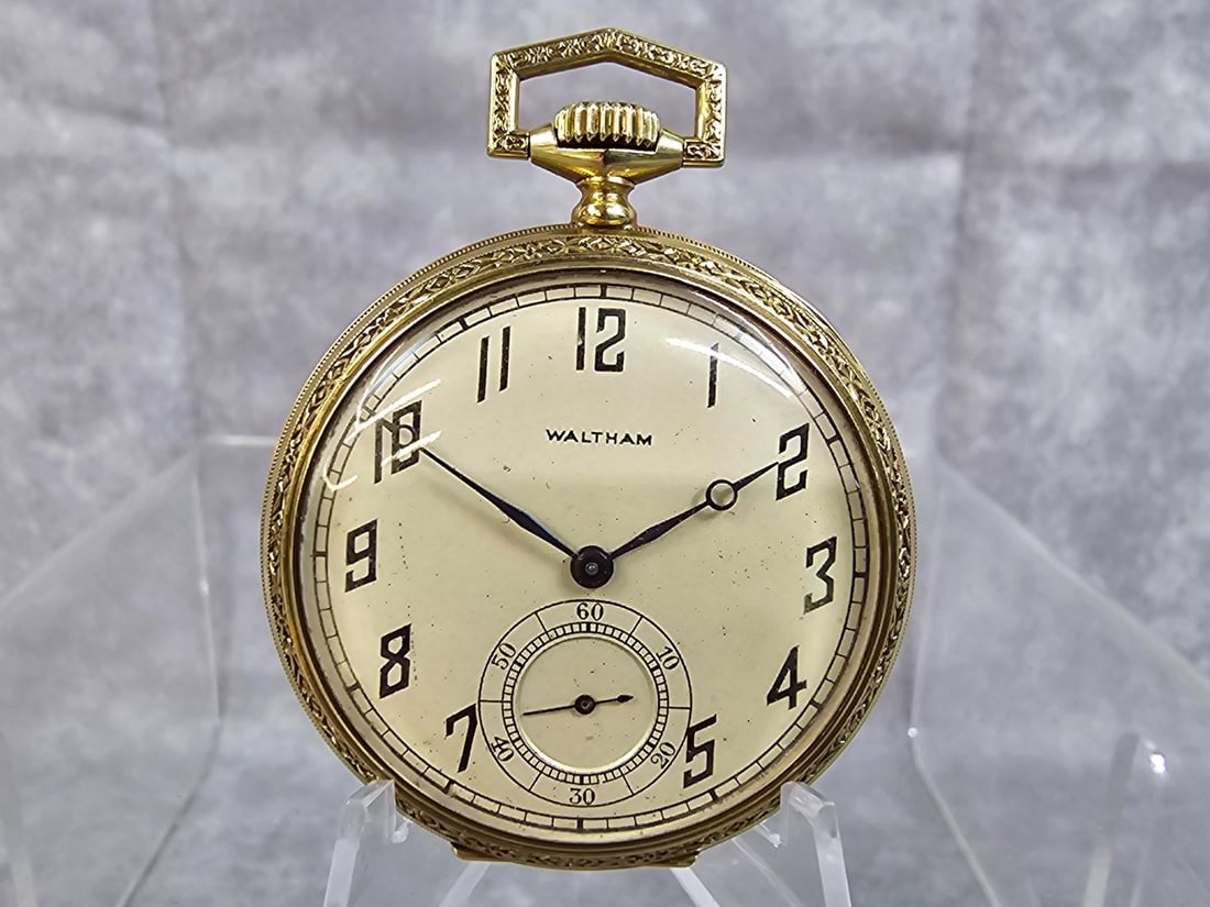 14K Gold Waltham Pocket Watch (1 of 7)