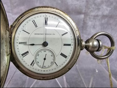Coin Silver Pocket Watch