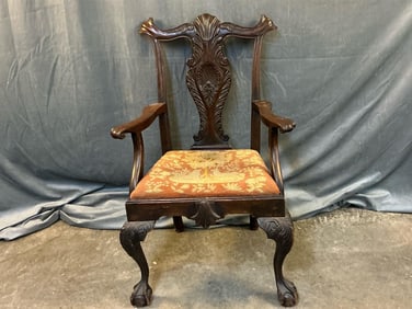 Chippendale Carved Armchair