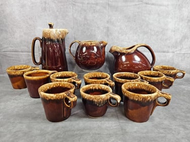 Hull Brown Drip Pottery