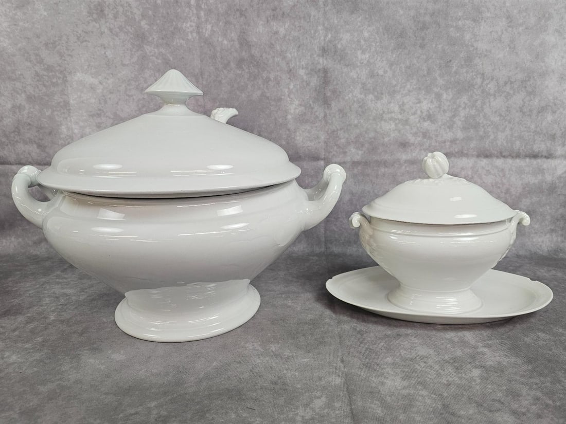 Ironstone Tureen & Gravy Boat (1 of 11)