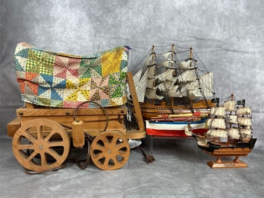 Model Ships & Wagon Lamp