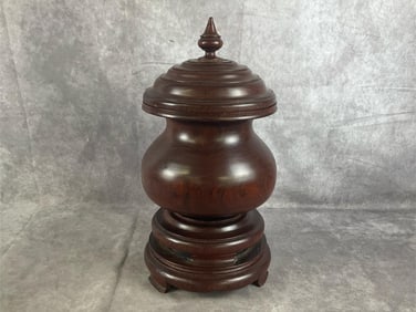 Rosewood Treen Urn