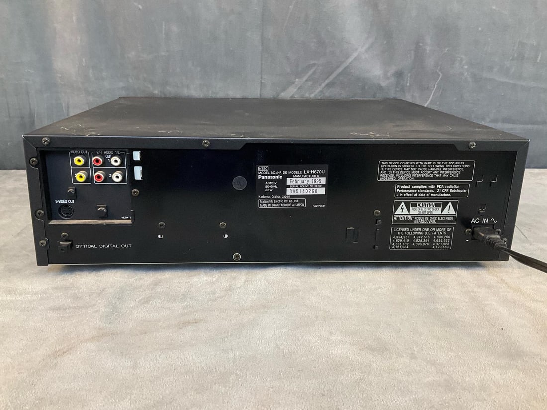Panasonic Laser Disc Player - 6