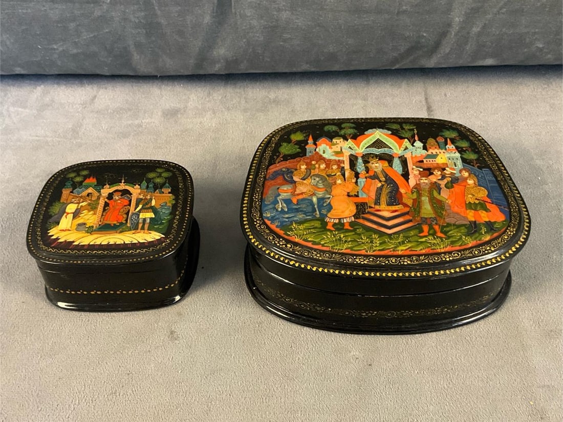 Russian Lacquered Boxes - 4