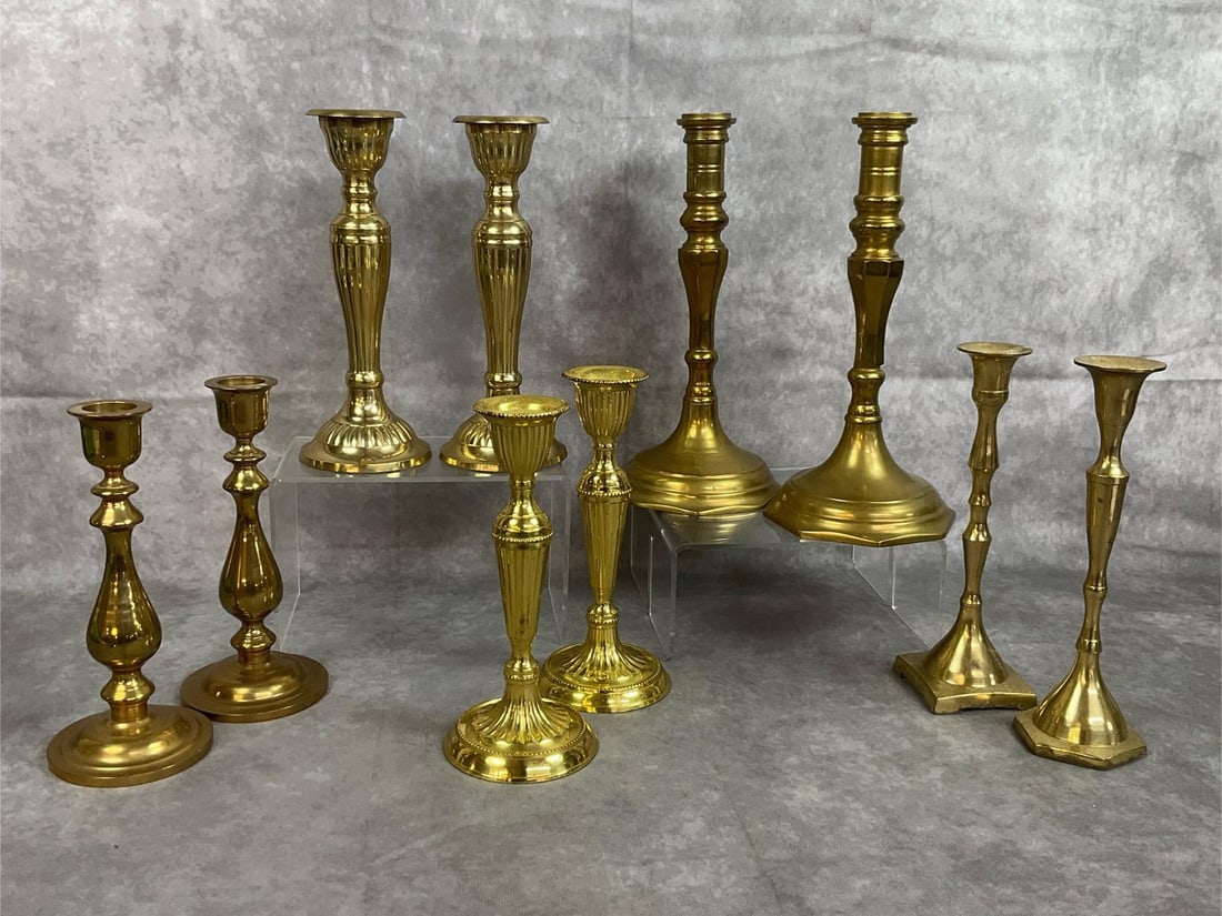 Brass Candlestick Holders (1 of 11)