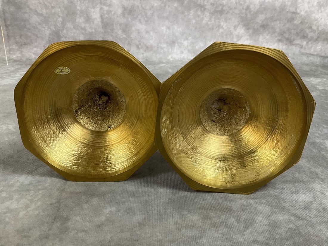 Brass Candlestick Holders - 3
