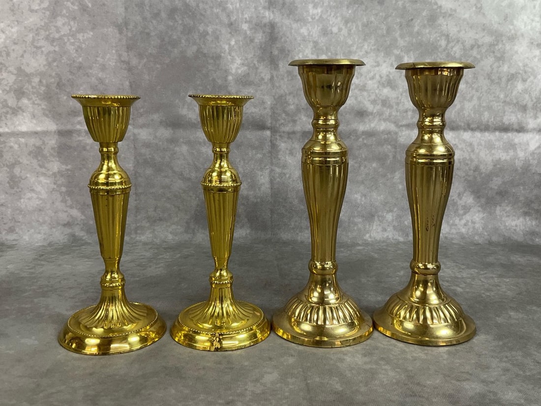 Brass Candlestick Holders - 4