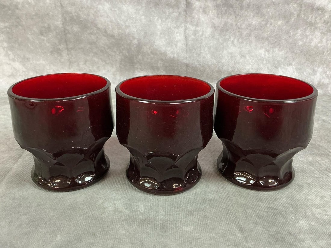 Royal Ruby Red Anchor Hocking - 7