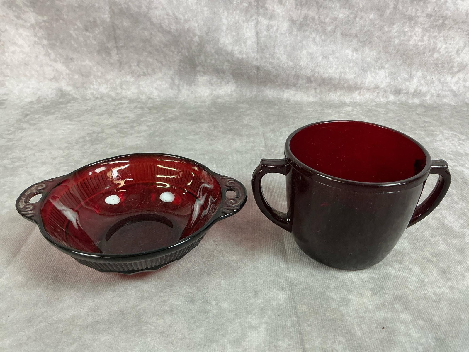 Royal Ruby Red Anchor Hocking - 9