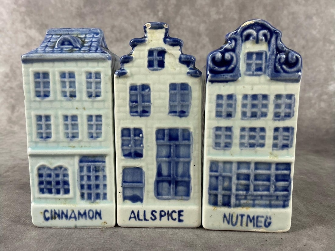 Delft Blue Spice Jars - 4