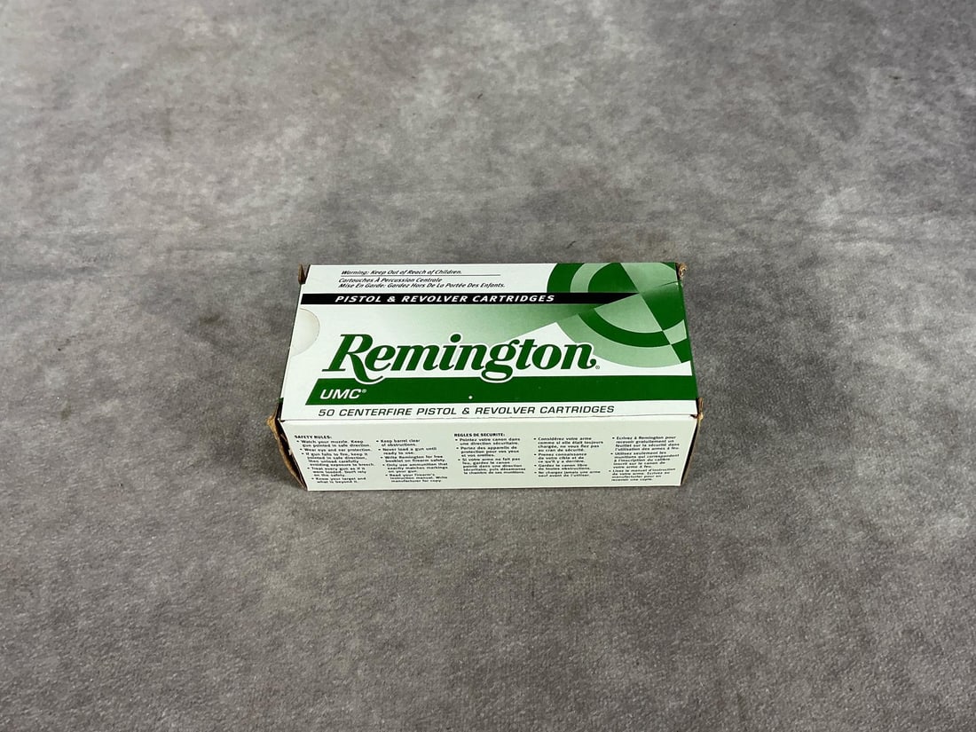 Remington 38 Special Ammunition: 50 Rounds 158 GR. Box measures 5 inches long X 2.5 inches wide X 1.75 inches high.
