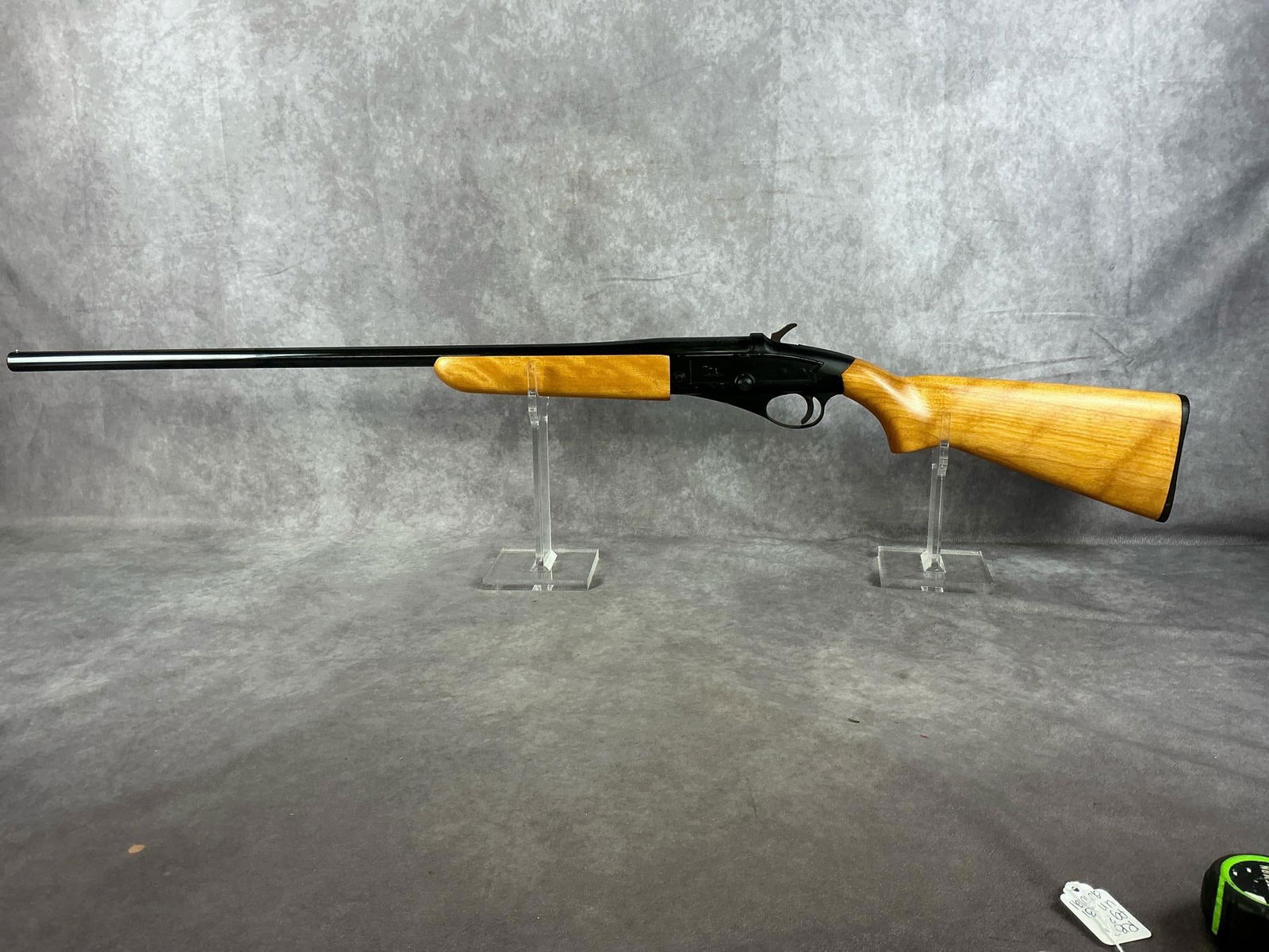 Sears & Roebuck 20 GA Shotgun: Serial # NV Model 101.100 Used, does not function correctly. Finish worn on receiver, small scratches on stock. Barrel length 28 inches, overall length 44 inches.